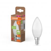 OSRAM E14 LED Kerzenlampe Recycled Plastic matt 3,3W wie 25W neutralweißes Licht